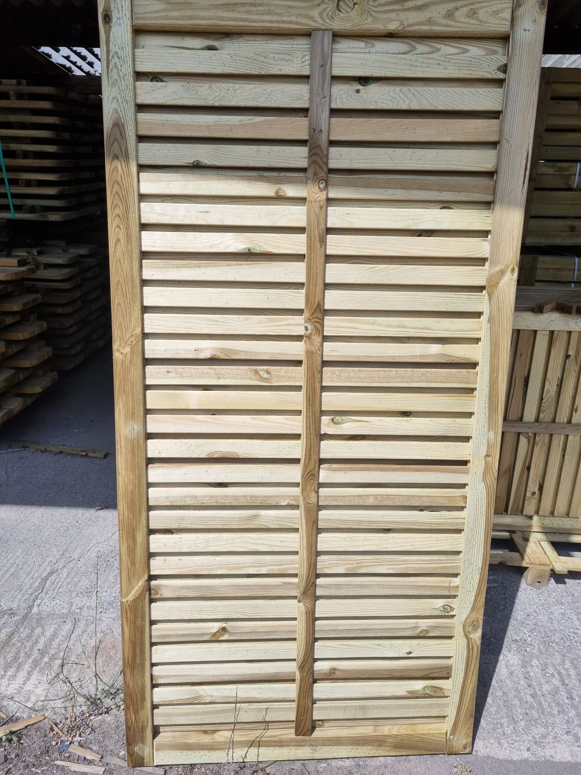 Double Sided Slatted Gate